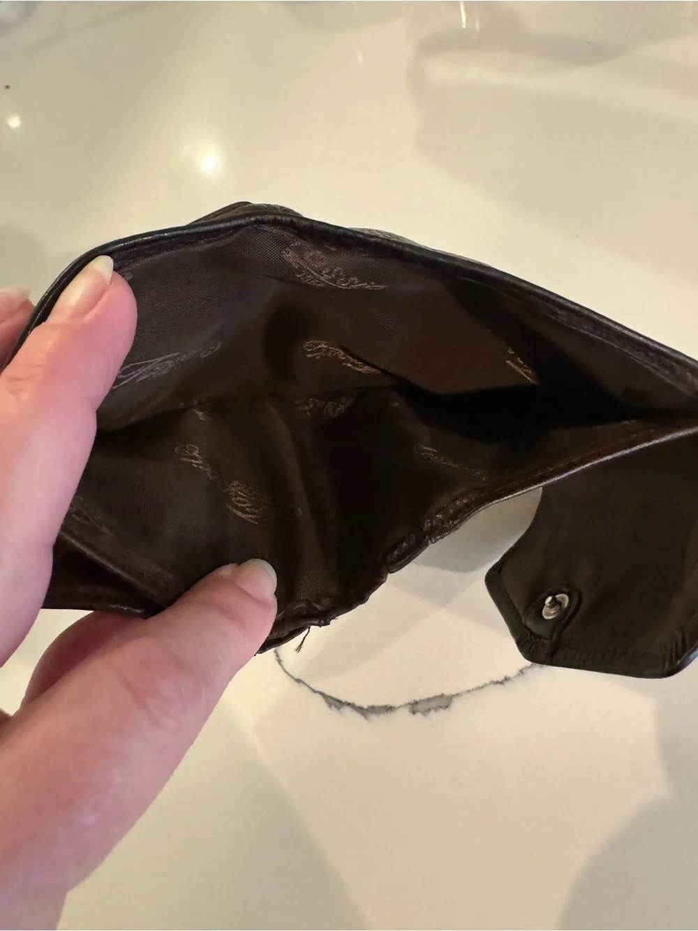 Fossil Dark Brown Leather Wallet